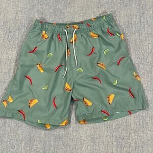 Kahuna Bay Taco Print Swim Trunks